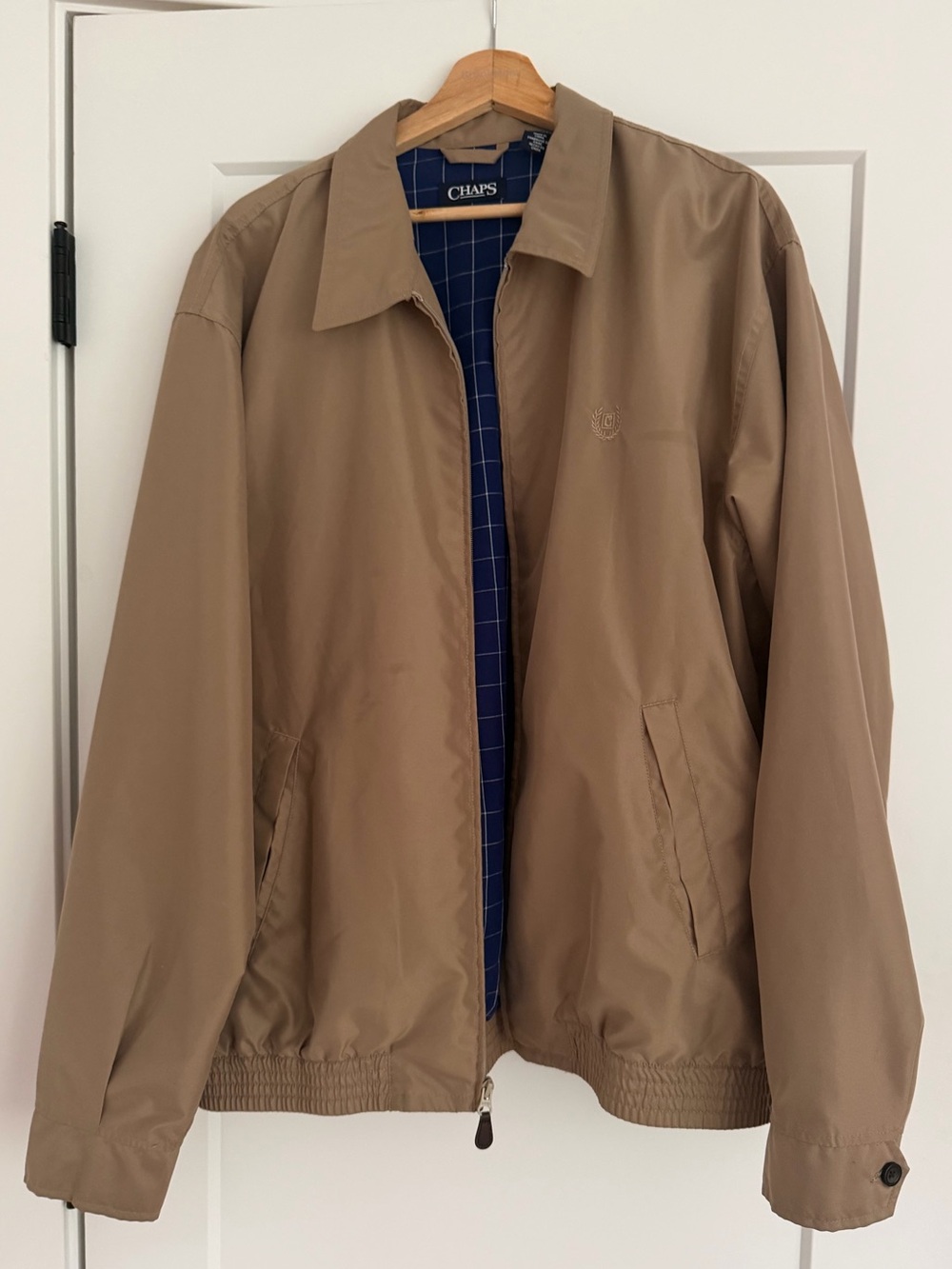 Vintage Chaps Ralph Lauren Tan Harrington Jacket - Men's Size XL
